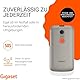 Gigaset GL595 Flip-Mobiltelefon – einfache Bedienung für Senioren, große Tasten & SOS-Notruftaste – Staub- & spritzwassergeschützt IP44 Schutzklasse – ohne Vertrag – 2,8 Zoll TFT-Farbdisplay, Titanium