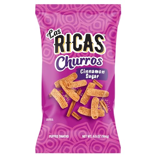 Las Ricas Churros Cinnamon Sugar 6.5 oz (Pack of 9)