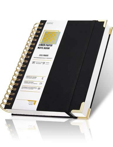 Carnet à spirale ligné OWSC, l'allié de vos pensées et projets sur 300 pages de papier épais