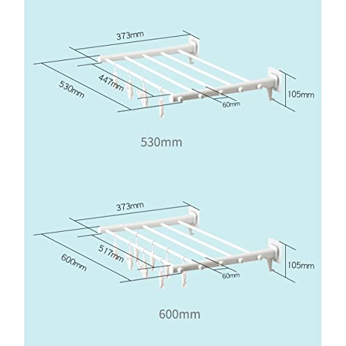 Étendoir vêtements pliable pour étendre sa lessive sur un cintre mural compact