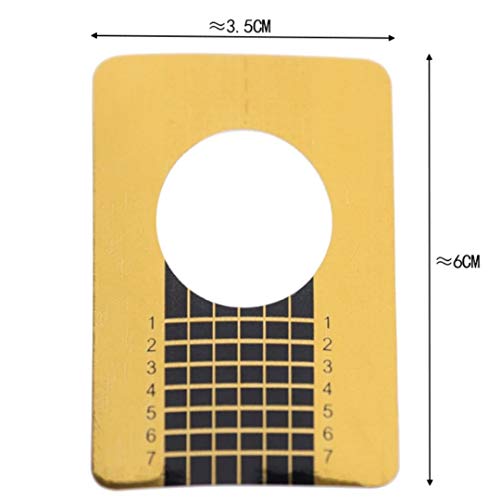 500 Moldes Adesivos De Papel Para Unhas De Gel e Porcelana Alongamento