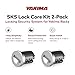 YAKIMA, SKS Lock Cores for YAKIMA Car Rack System Components, 2 pack