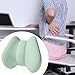 Kokiya Back Cushion Car Seats Cushion,Memory Foam Gifts Office Chair Cushion Lumbar Support Pillow for Airplane Office Desk Chair Car, Green