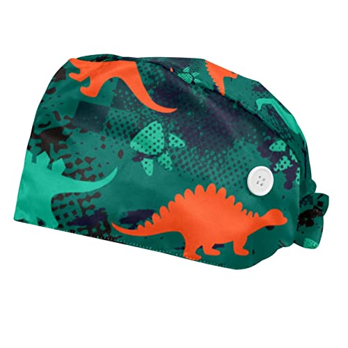 Casquette de travail dinosaure anti-transpiration pour éviter les cheveux dans les yeux