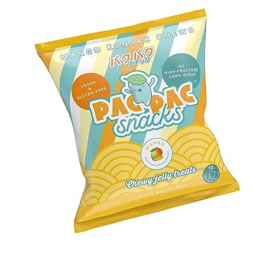 Mango Konjac Chews snack vegano bajo en calorías