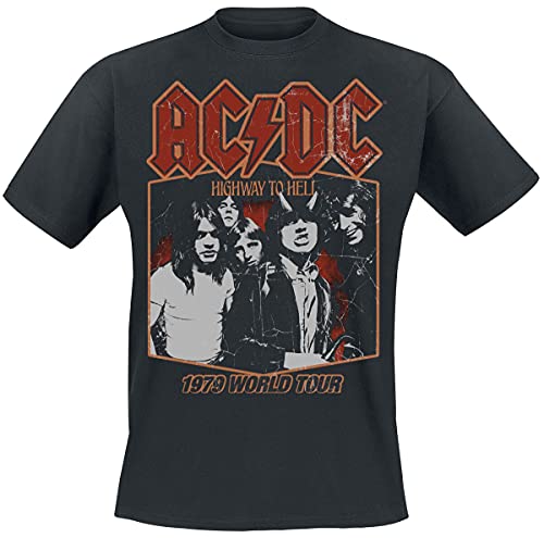 Photo de AC/DC Highway to Hell Tour '79 Homme T-Shirt Manches Courtes Noir S