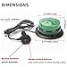 Green Led Emergency Strobe Beacon Lights with Magnetic Mount and 8 Flash Models Warning Safety Flashing Rooftop Signal Lamps for Vehicles Forklift Truck Tractor Golf (24-LED 12V-24V)