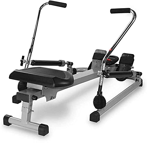 Image of Fitness Equipment Equipment Home Gym Indoor Rower Foldable Rowing Machine Adjustable 12 Stage Hd Data Display Double Track Suitable for Home Fitness Exercise