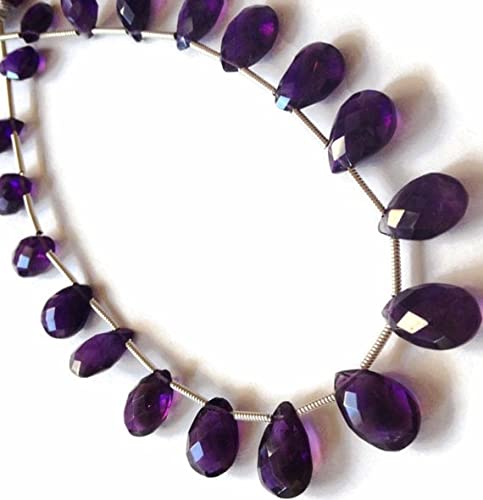 Amethyst faceted briolettes de grade AA pour la haute joaillerie artisanale