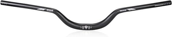 GEWAGE 780 mm Riser Handlebar — 6061 Aluminum, 31.8 mm Clamp, 12° Backsweep, 5 Rise Options (25/55/70/90/120 mm) — Wide, Lightweight MTB/Road/Hybrid Bar (black, 70mm Rise)