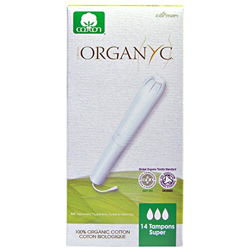 Tampons organiques Organyc 14 Super Absorbant pour le sport et la nuit