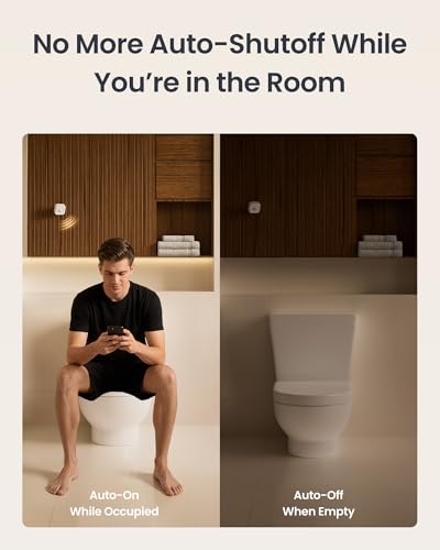 Image of SwitchBot Smart mmWave Radar Motion Sensor, Bluetooth Presence Sensor with Dynamic Detection & Zone Positioning, Compatible with Alexa, HomeKit & Apple Home (Presence Sensor*1)