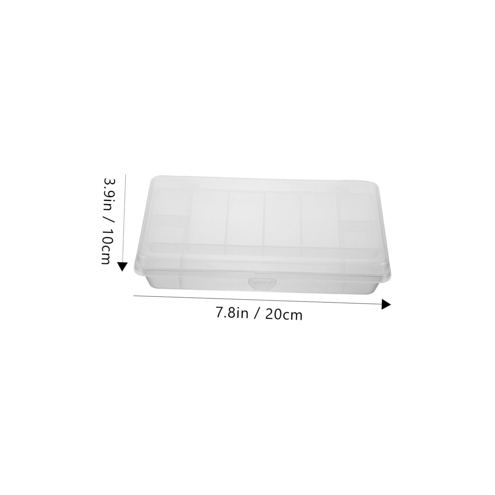 Toddmomy Fishing Storage Box Transparent Compartment Organizer for Fishing Hooks Baits and Tackle Lightweight Durable and Compact with Multiple for Easy Access