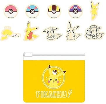 Amazon ポケットモンスター Poke Days ポケモン ビニポシール 1 イエロー 単品 ガチャガチャ カプセルトイ カプセル玩具 おもちゃ