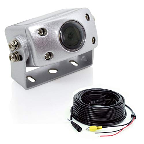Preisvergleich Produktbild Caratec Safety CS100MLA Miniaturkamera mit Leitung, Adapter und IR-Beleuchtung, Rückfahrkamera, auch für schlechte Lichtverhältnisse geeignet, ideal für Wohnmobil und Caravan