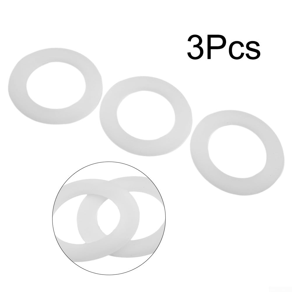 3 Pack Dual Flush Toilet Tank Seal, Replacement Kit for Glacier Bay Toilet Model 83SGB White Tank to Bowl Gasket Set, 039961011794