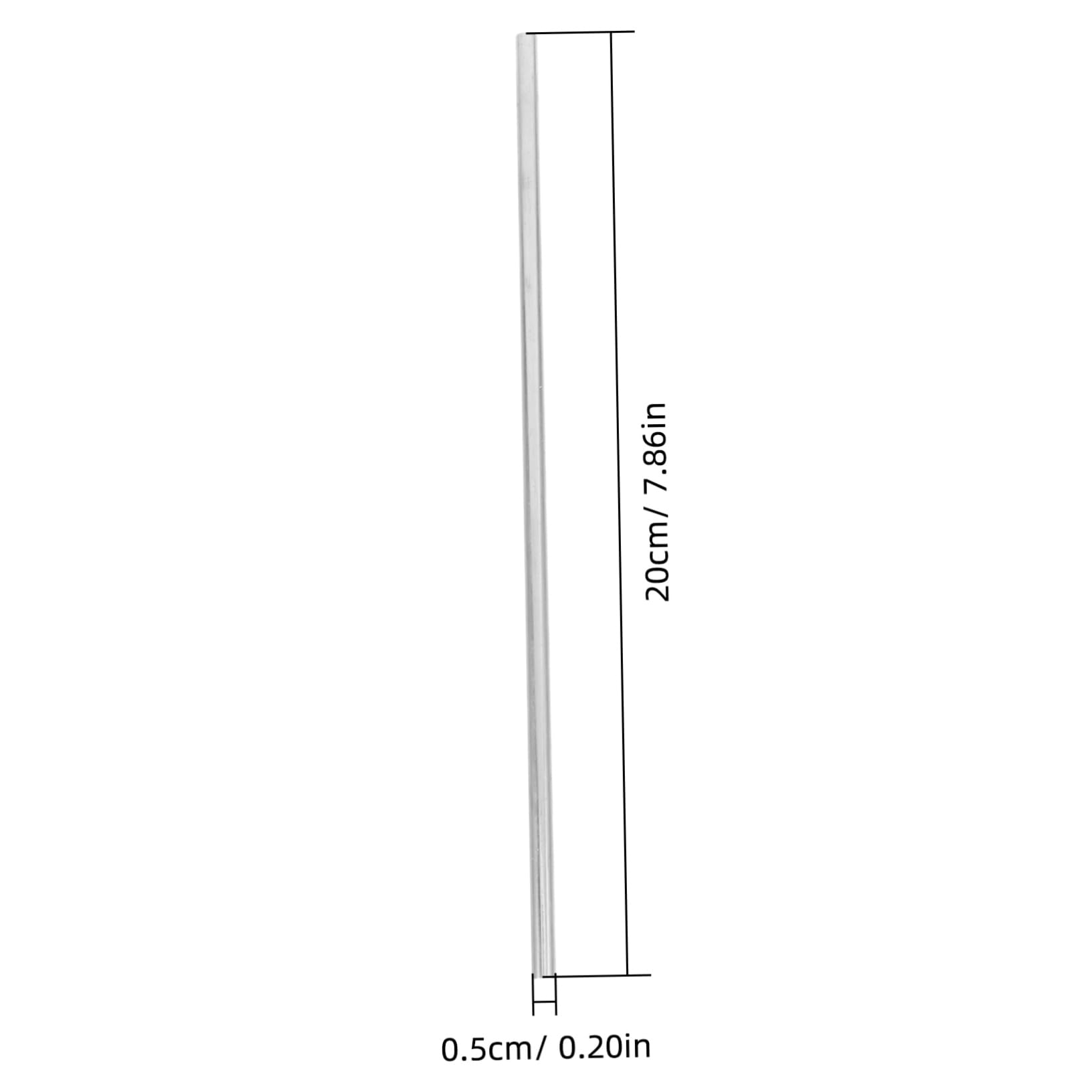 SOLUSTRE 2pcs Aluminum Heat Transfer Bars Thermal Conduction Sticks for Science Labs Aluminum Rods Solid Round Rods for Physics Teaching Aid
