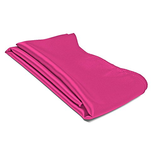 TieMart Solid Color Scarf (9 X 45 , Bright Fuchsia)