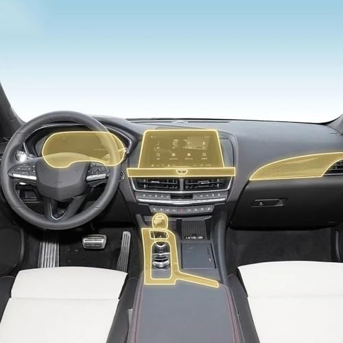 Film PPF Cadillac CT5 transparent anti-rayures en TPU pour console centrale
