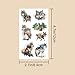 JoyfulGlam Wolf Temporary Tattoos, Animal Tattoos Temporary, Wolf Birthday Party Decorations, Animals Party Supplies Favors, Goodie Bags Stuffers