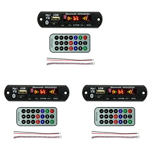  Lanko 3X USB MP3 Modulo Bluetooth 12V MP3 WMA Scheda di Decodifica Modulo Audio FM AUX USB TF Radio per Auto Musica Un Distanza Altoparlante