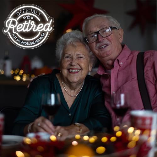 Image of Retired Neon Sign for Wall Decor Retirement Neon Light for Retiree Man Cave | Dimmable LED Neon,Retiree Birthday Gifts,Led 5V USB Powered,Retiree Bedroom Decor,Retirement Party Wall Art,13.7*12in