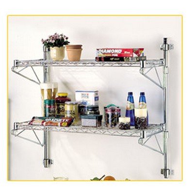 Serena Group - Coppia Mensole in Acciaio Cromato