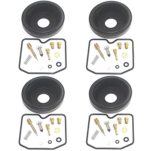 LIQIANG Lot de 4 kits de réparation de carburateur pour moto ZR550B 1990-1994 Zephyr 550 ZR 550 ZR550 B Cover