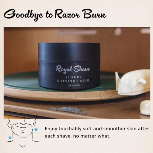 Image of Royal Shave Sandalwood Shaving Cream for Men, Luxury Ultra Rich Lather