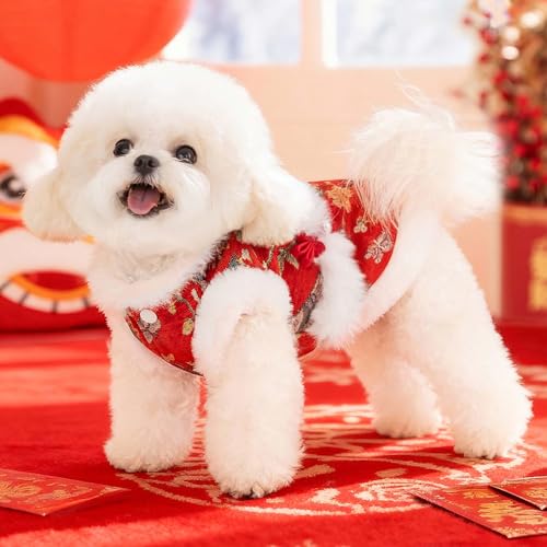 Ropa para Perro Disfraz Año Nuevo Chino XL Rojo miniatura 3