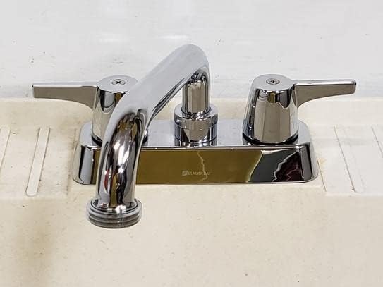 Miniatura 6 de Glacier Bay Aragon - Grifo de lavandería de 4 pulgadas con 2 manijas en cromo