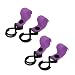 New Lon0167 4pcs 5kg Featured Capacity Adjustable Hook reliable efficacy Loop Closure Stroller Hanger Light Purple(id:037 3d 47 fbb)