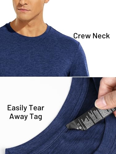 MIER X-Sofort Men's Long Sleeve T-Shirts Lightweight Super Soft Athletic Crew Neck Tees for Running Lounging Casual Workout4