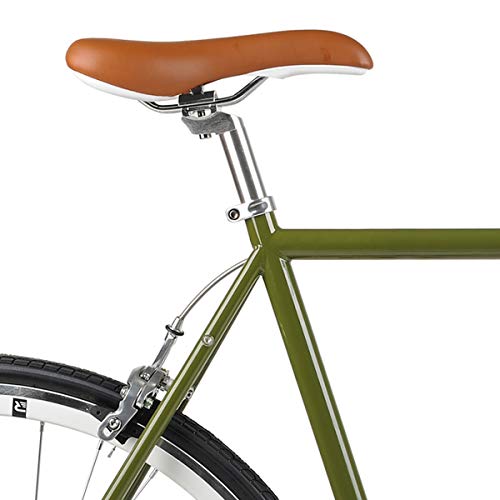 Retrospec Harper Single-Speed Fixed Gear Urban Commuter Bike, 60cm, xl, Retrospec Sage Green
