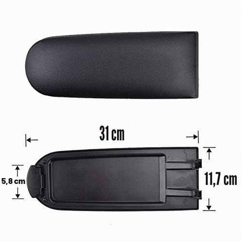 Cubierta del reposabrazos del coche Pestillo para Ibiza 6J pu cuero central consola brazo resto tapa auto Accesorios