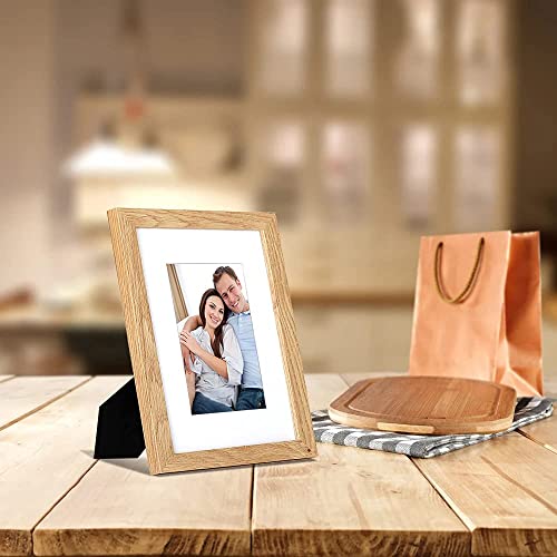 Englory 8X10 Picture Frame Wood Photo Frames Set Of 6 Light Wood Grain Wall Or Tabletop Display Solid Wood Plexiglass #TOP5