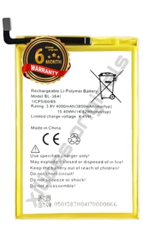 Image of BL-38AI Battery for itel P32 / P13 / P13 Plus / P31 /P33 / W5504 BL-38AI [4000Mah] Battery with 6 Month Warranty** (V60)