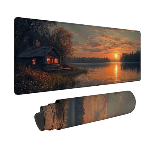 Tapis de souris XXL anti-glisse et imperméable pour éliminer les douleurs au poignet