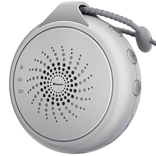 Image of OLOWN Portable White Noise Machine for Baby, Sleep Sound Machine with 12 Soothing Nature Lullaby Sounds, Sleep Therapy Machine with Night Light, Timer and Child-Lock, USB Rechargeable