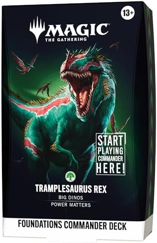 Magic: The Gathering Foundations Commander Deck - Tramplesaurus Rex | 100-Card Deck + Accessories image 2