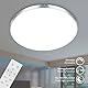 BRILONER Leuchten - LED Bad Deckenleuchte Glitzereffekt, RGB Badlampe, IP44 LED Badezimmerlampe, Farbtemperatur einstellbar, Chrom, 455x75 mm (DxH), 3679-118