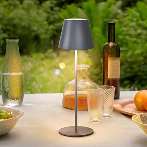 FUYO Lámpara de mesa LED regulable con Batería, USB recargable portátil lampe de table Cover