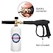 MATCC Adjustable Foam Cannon 33 fl. oz (1Liter) Bottle Snow Foam Lance with 1/4'' Quick Connector, 5 Pressure Washer Nozzles for Cleaning