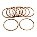 X AUTOHAUX 8 Pcs 40mm Inner Dia Copper Washers Flat Sealing Gasket Rings for Car