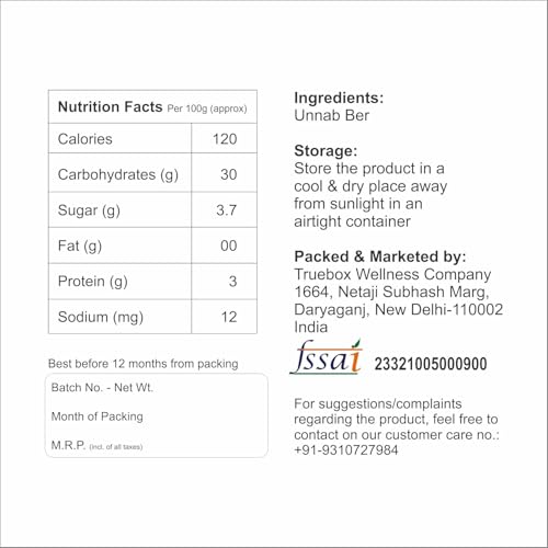 Image of Easygrow Unnab Ber Red | Unnab Ber Red Dry | - (800 GM)