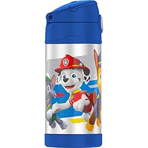 THERMOS-FUNTAINER-12-Ounce-Stainless-Steel-Vacuum-Insulated-Kids-Straw-Bottle-Paw-Patrol