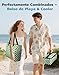 Imagen de ISEYOU Bolsa Playa con Nevera Separada