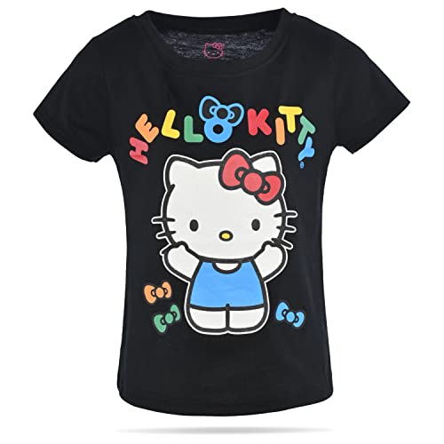 Image of Hello Kitty Girls Tee Shirts - 2 Pack Short Sleeve T-Shirts for Girls with Adorable Artworks and Slogans for Girl's Style