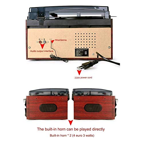 Tourne-Disque Portable Gramophone, Platine Vinyle Vintage Bluetooth Lecteur De Vinyle LP Tourne-Disque sans Fil Rétro… - Les Beatles, Paul McCartney, John Lennon, RIngo Starr, George Harrison Tourne-Disque Portable Gramophone, Platine Vinyle Vintage Bluetooth Lecteur De Vinyle LP Tourne-Disque sans Fil Rétro… – Image 6
