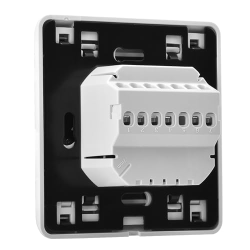 Heschen LCD Digital Wöchentliches Programmier Thermostat, HS-E806, 230VAC 3Ampere, Regler für Fußbodenheizungs Thermostate, geeignet für Wasserheizungssysteme